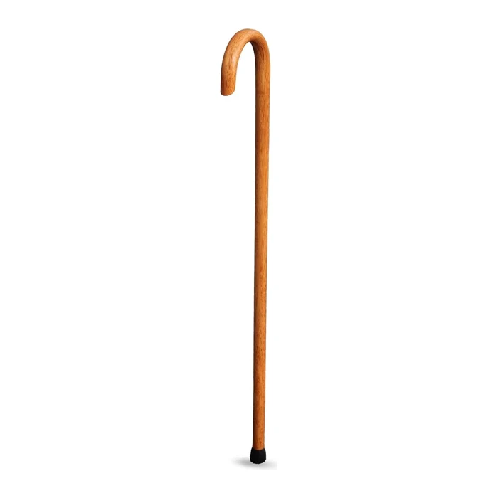 Cane Masters Classic American solid hickory walking cane with crook handle