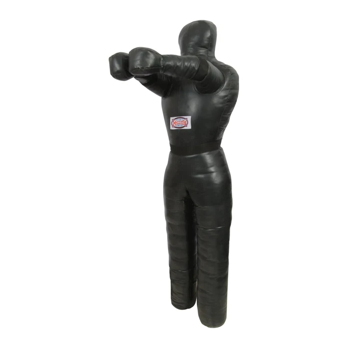 Combat Sports Legged Grappling Dummy, black vinyl, standing