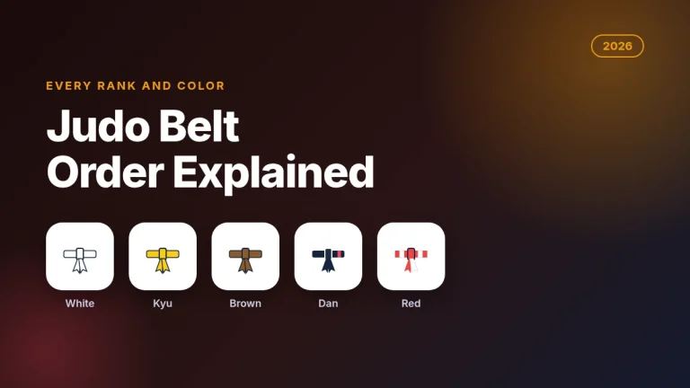 Judo Belt Order: Every Rank and Color Explained (2026)