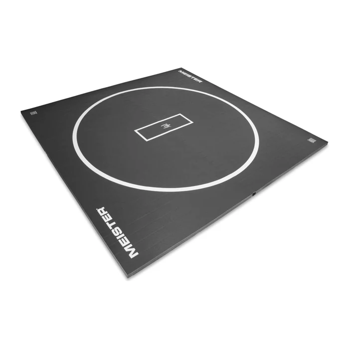 Meister FlexFloor 10x10 roll-up home training mat in black for BJJ