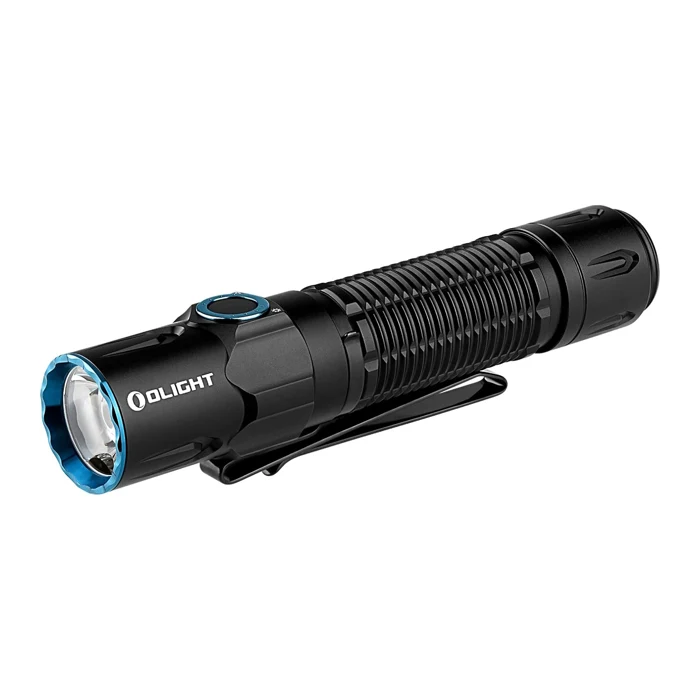 OLIGHT Warrior 3S tactical flashlight, rated 4.8 out of 5 in our best self defense flashlight guide